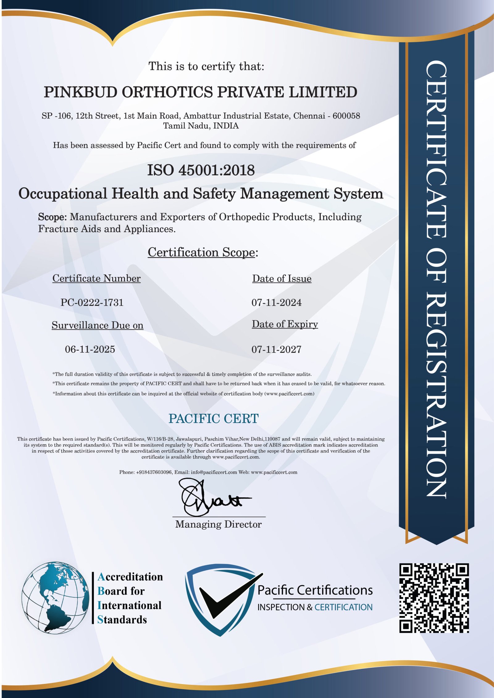 ISO 45001_PINKBUD ORTHOTICS PRIVATE LIMITED_final